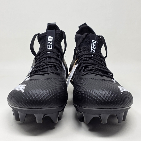 Adidas Adizero Impact Football Cleats Black White IE9661 Men’s Size 8.5 New - Picture 9 of 11